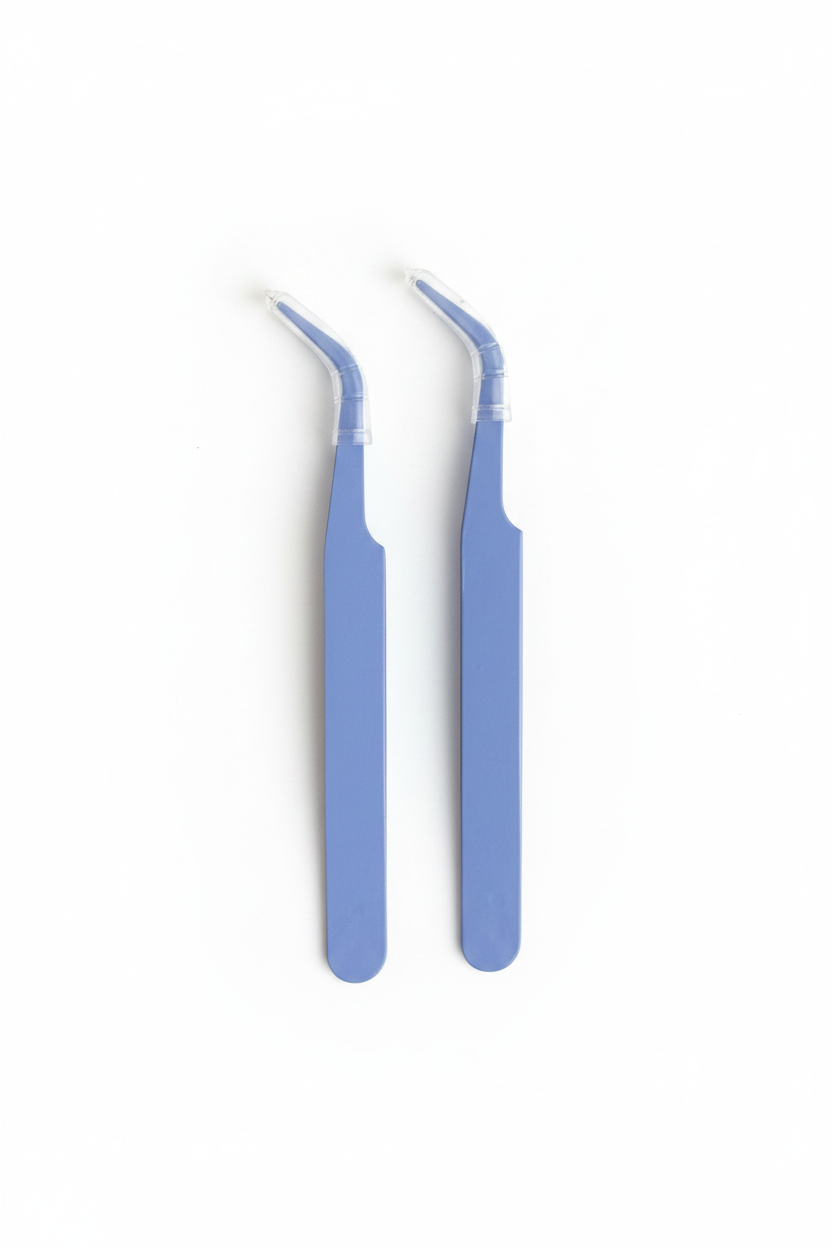 2pcs Purple Crafting Tweezers